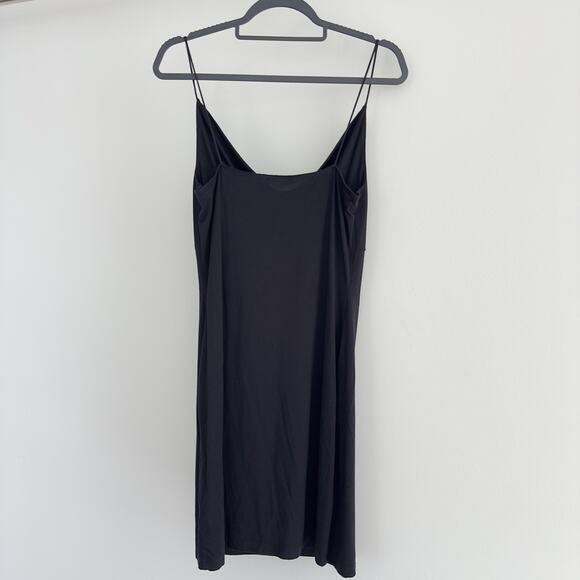 Reformation Dress Womens Large Black Cowl Neck Sleeveless Mini Slip Stretch USA - Picture 8 of 9